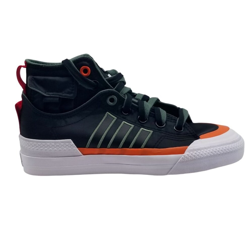Adidas Nizza Hi DL Originals Men 4.5 Black‎ Green Oxide Sneaker Skate GZ2653